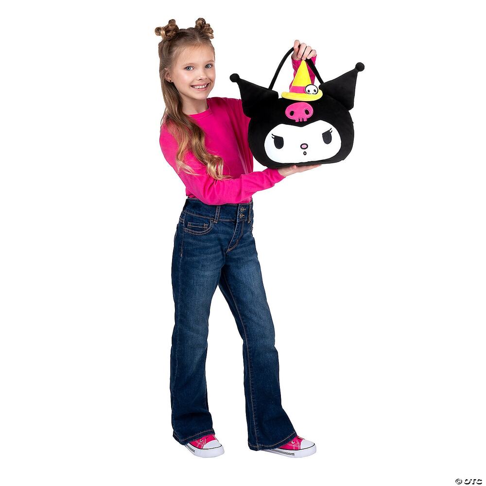 HELLO KITTY KUROMI SOFT BAG TREAT CANDY PAIL BAG COSTUME ACCESSORY JWC1316